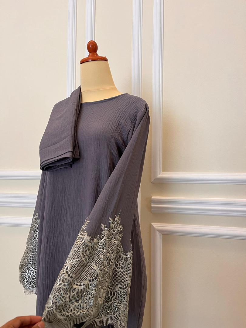 Grey Abaya - Image 2